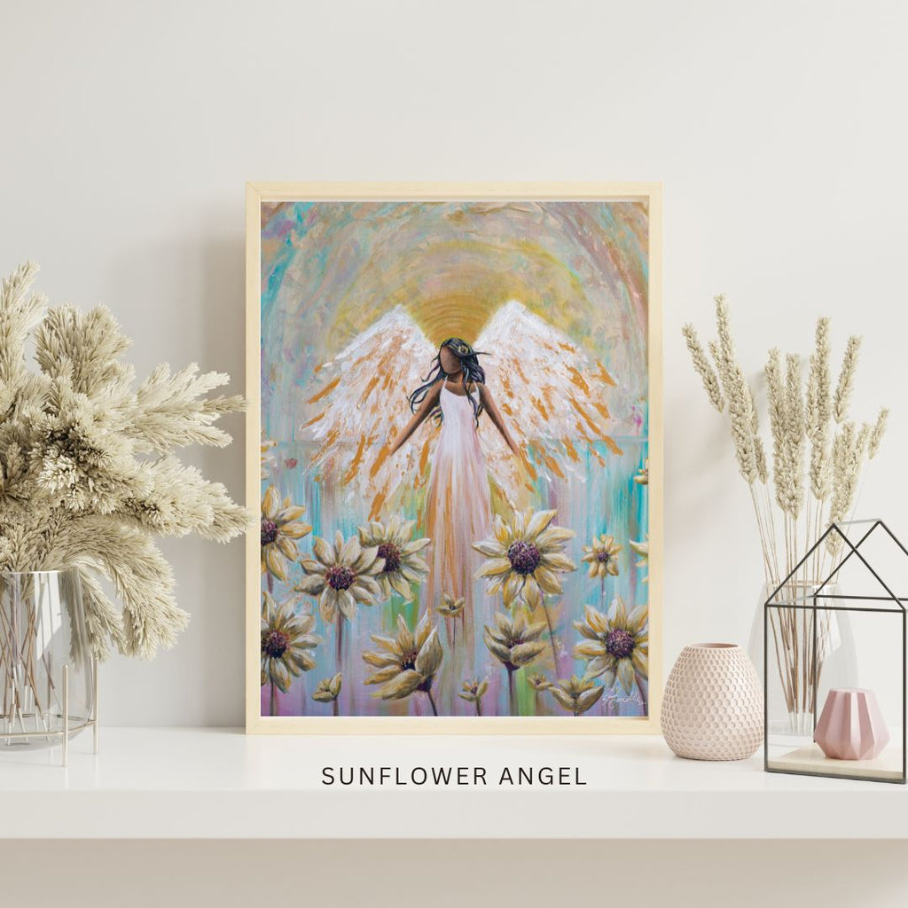 Sunflower Angel Fine Art Print