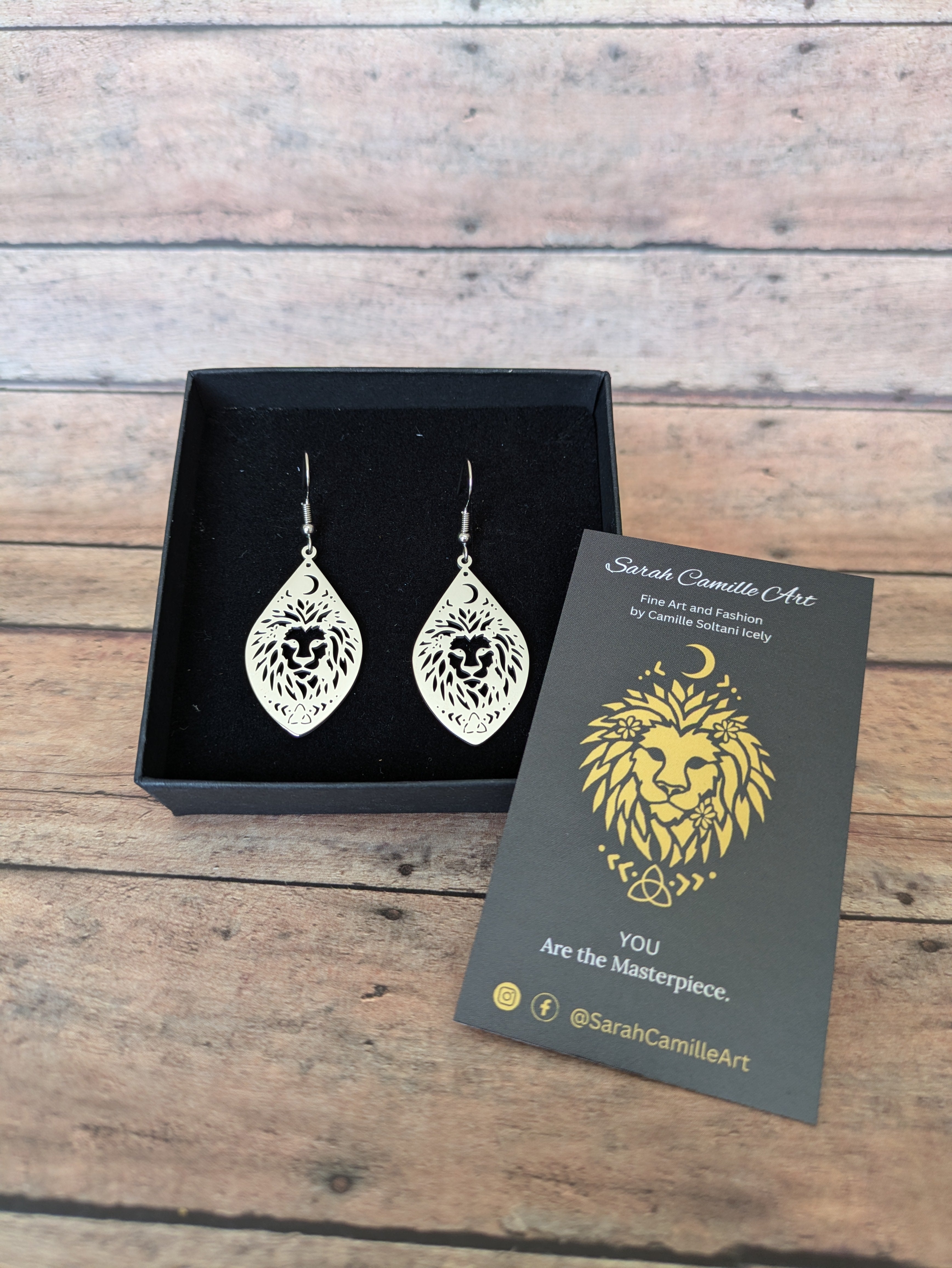 Lion Earrings