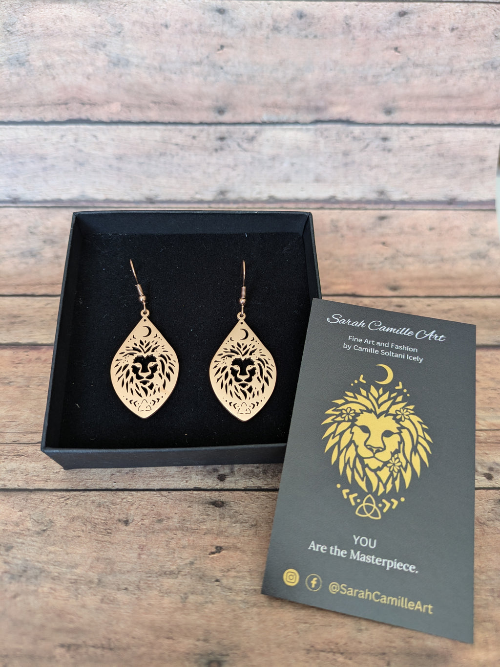 Lion Earrings