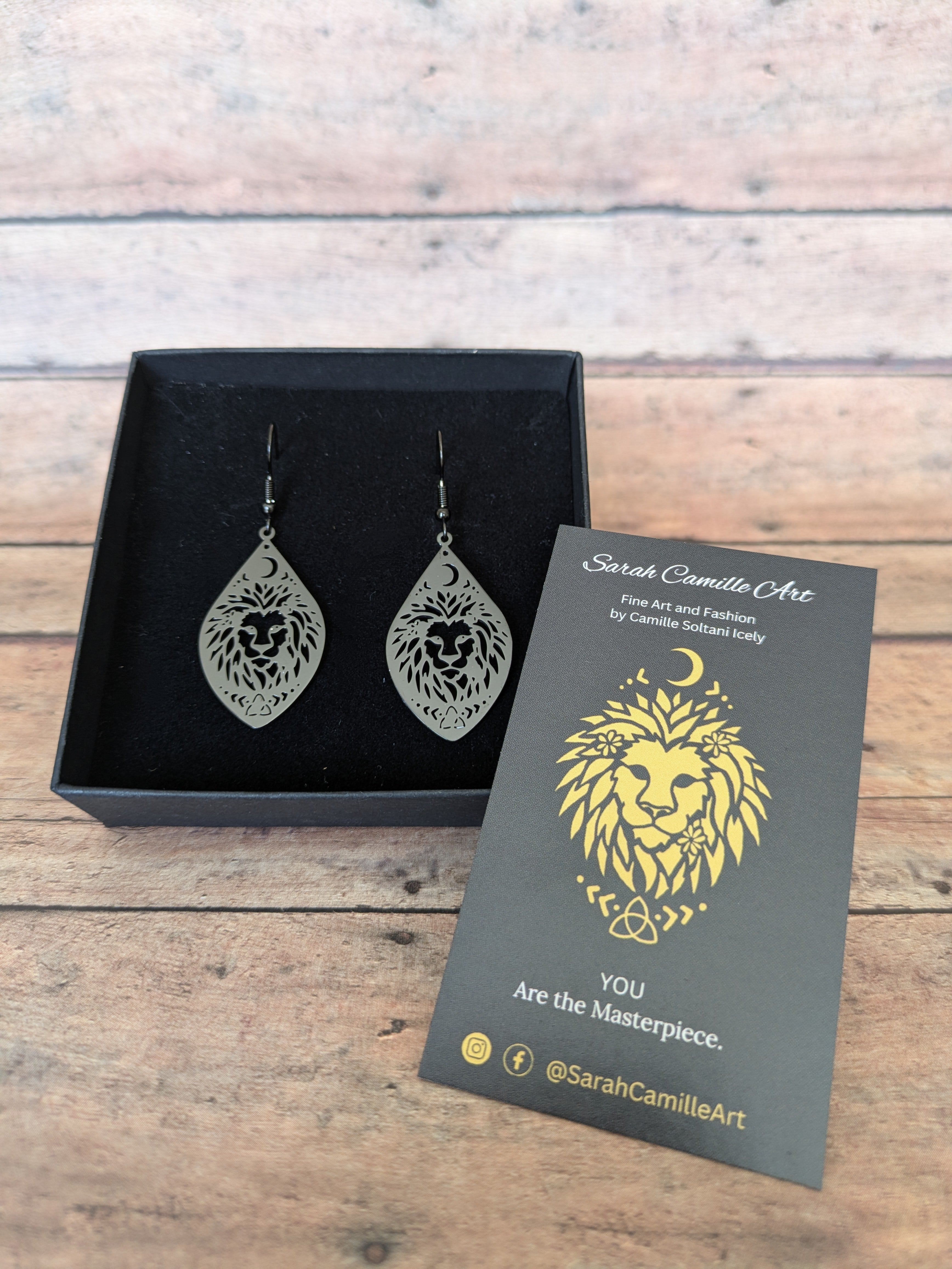 Lion Earrings