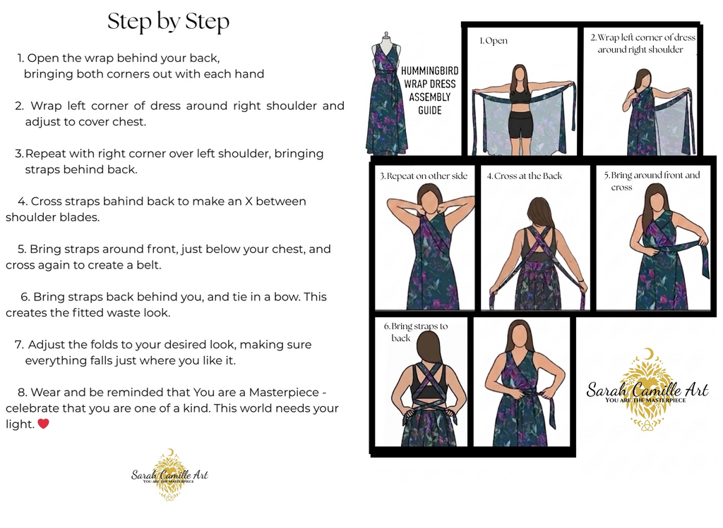 Hummingbird Wrap Skirt/Dress