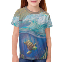 Load image into Gallery viewer, Sea Turtle Kids T Shirt
