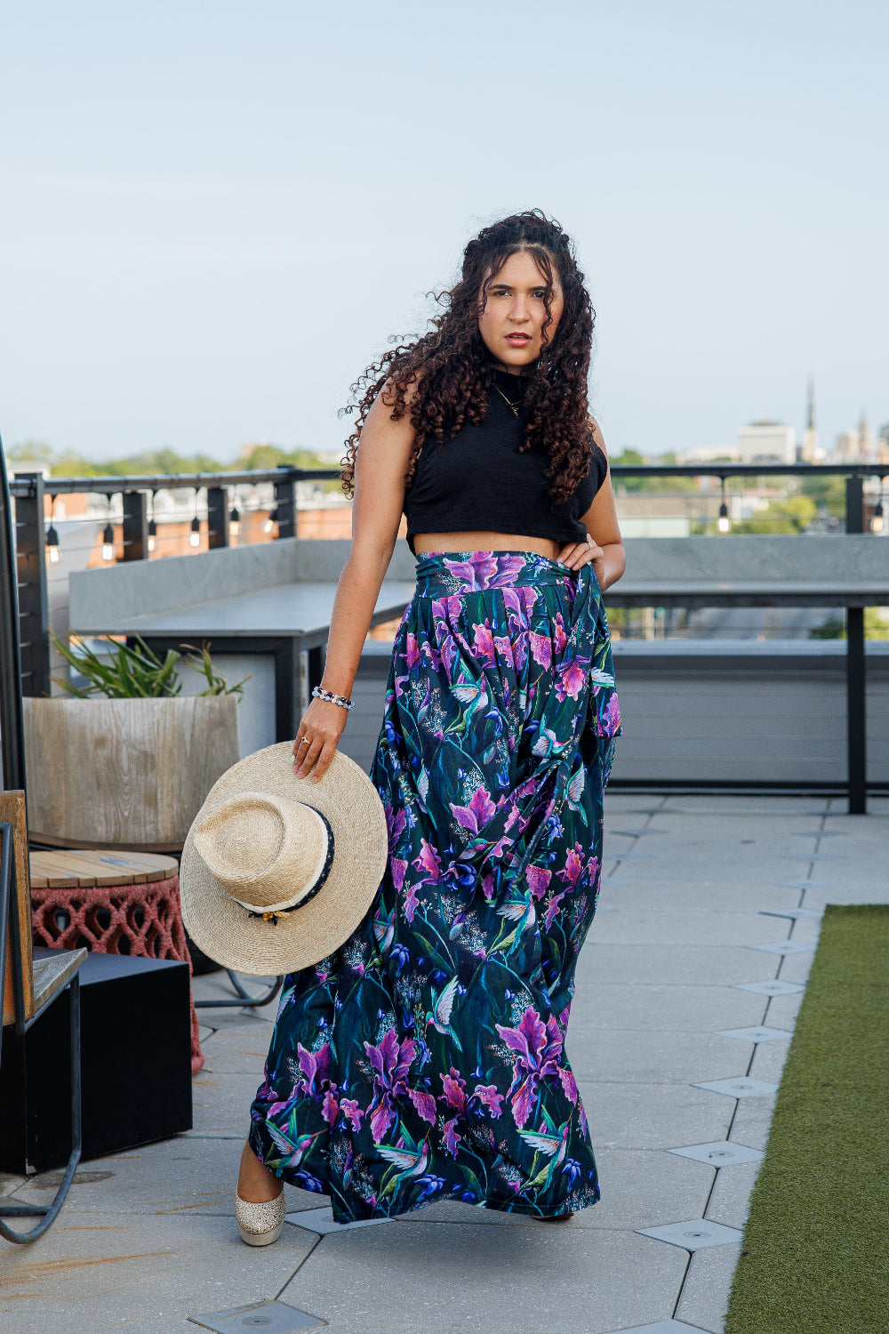 Hummingbird Wrap Skirt/Dress