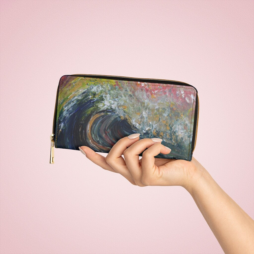 The Wave Zipper Wallet