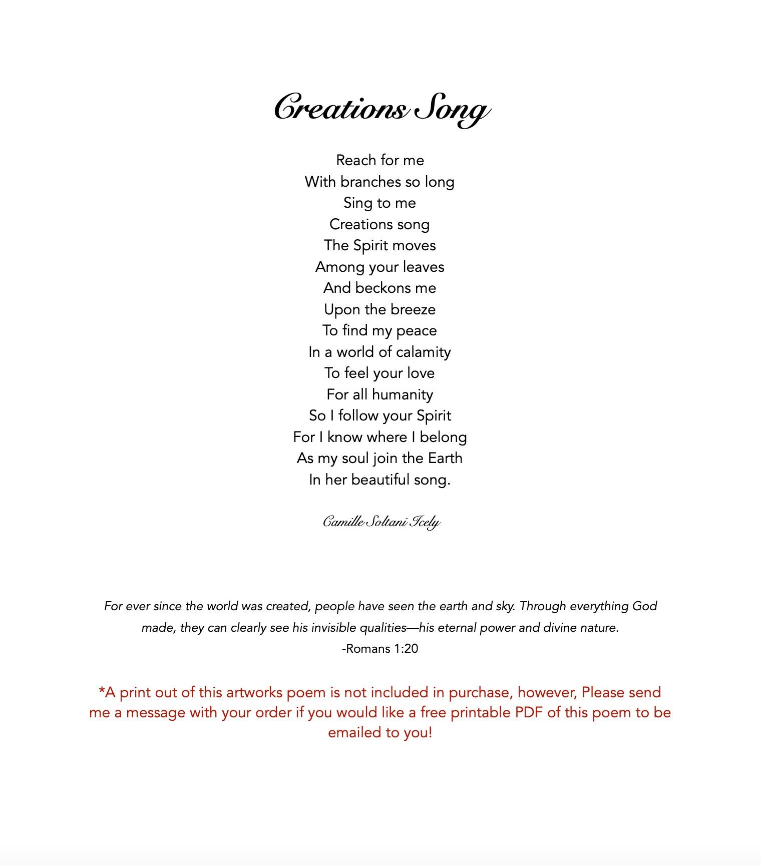 Creation's Song