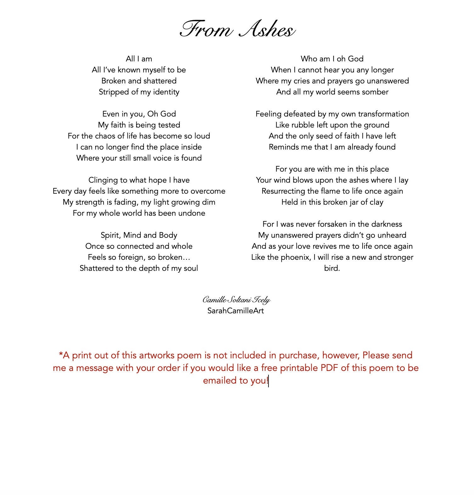 From Ashes