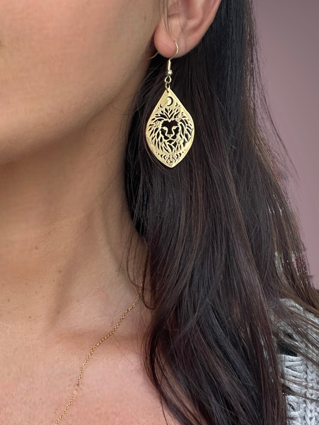 Lion Earrings