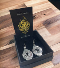 Load image into Gallery viewer, Silver Lion Earrings
