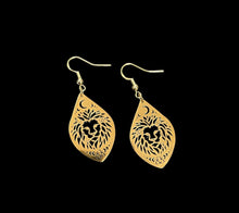 Load image into Gallery viewer, Gold Lion Earrings
