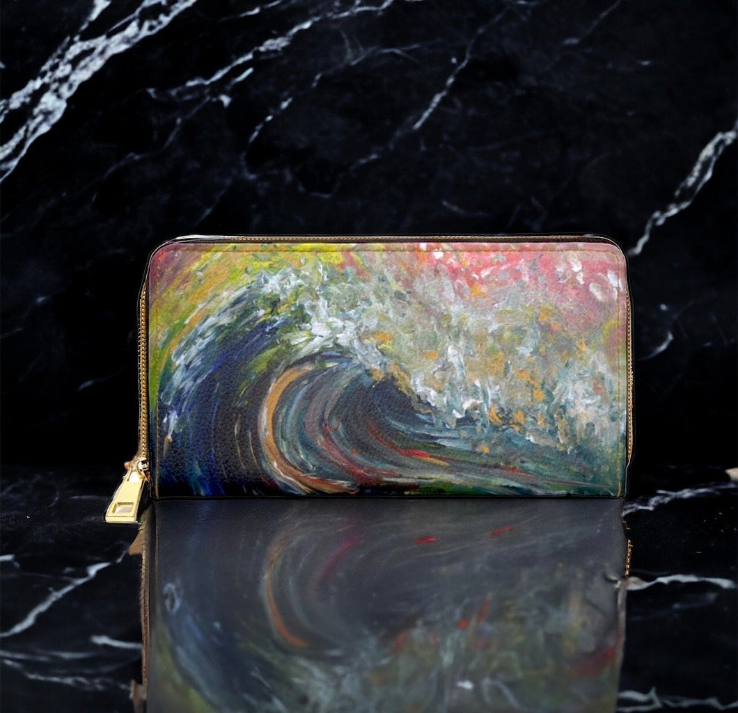 The Wave Zipper Wallet