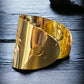 Gold Lion Cuff Bracelet