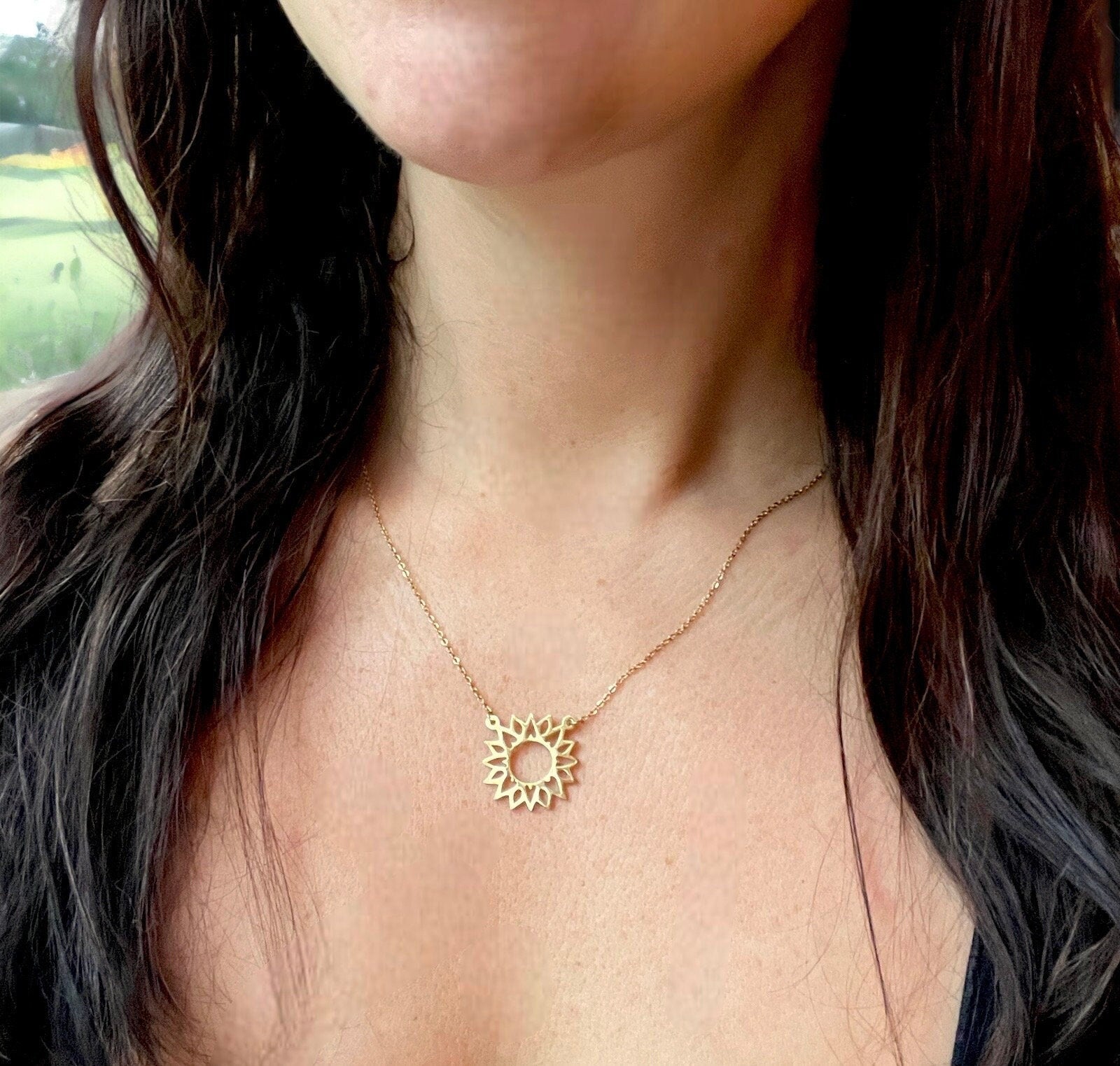Sunflower Necklace