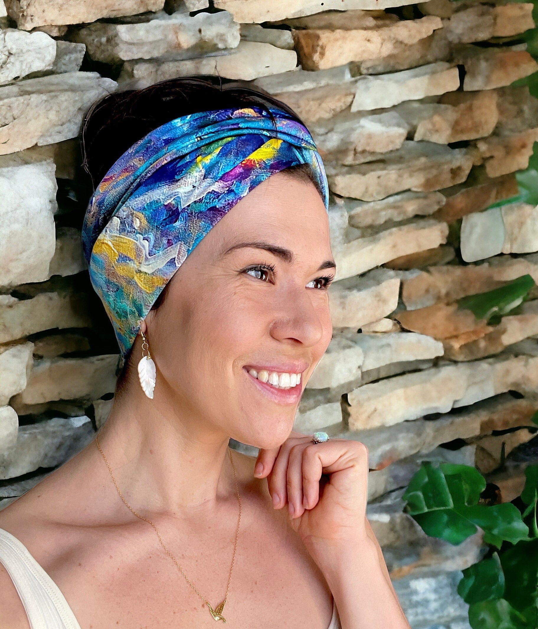 Dawn Arrives 100% silk satin scarf