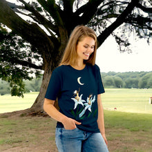 Load image into Gallery viewer, Women&#39;s organic cotton Night Lillies Tee
