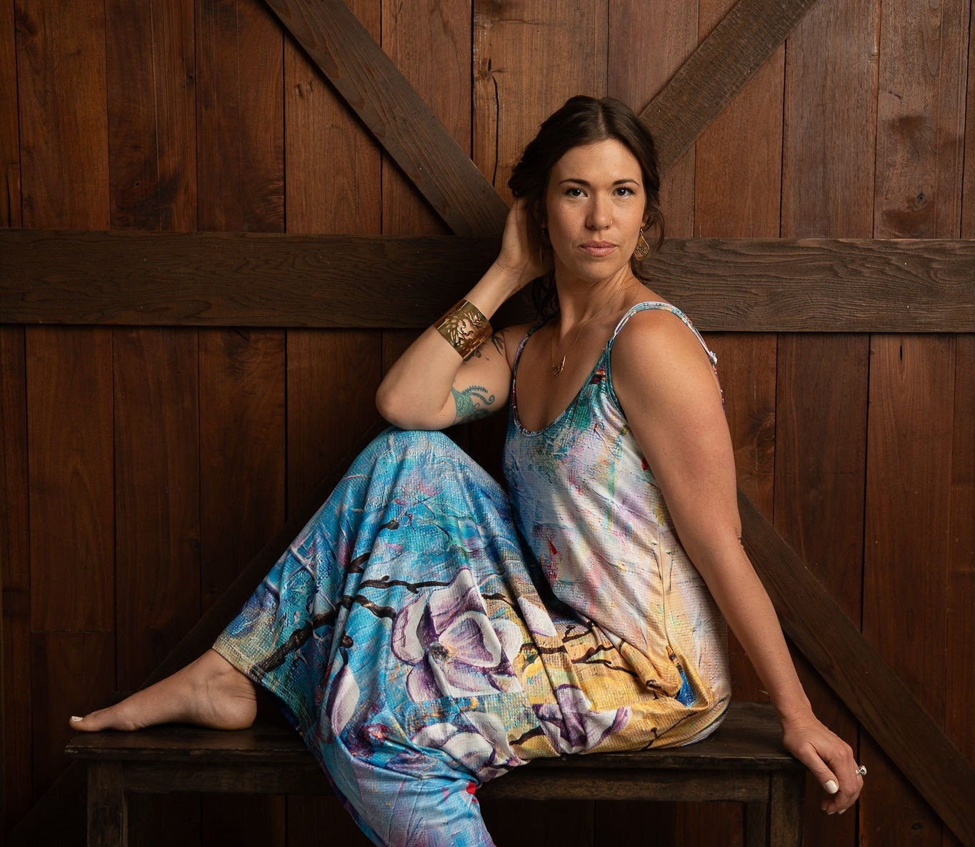 Womens long Behold dress with Pockets