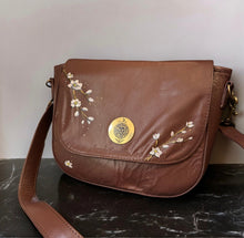 Load image into Gallery viewer, Hand Painted Crossbody Leather Bag
