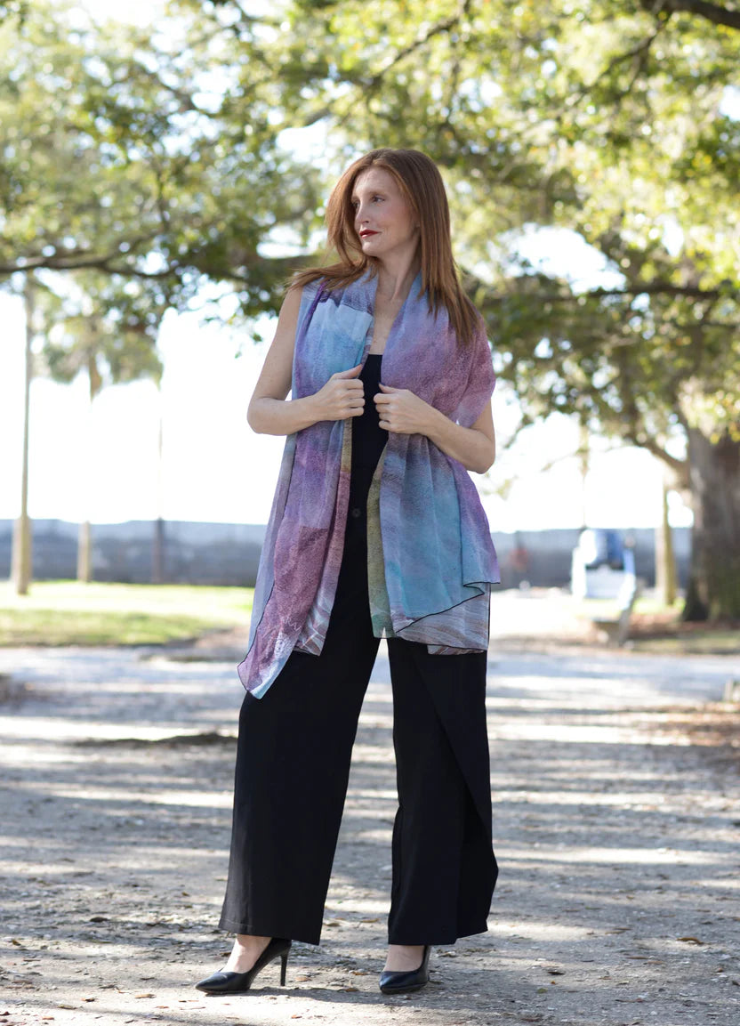 Awake Lion Chiffon Scarf/Sarong