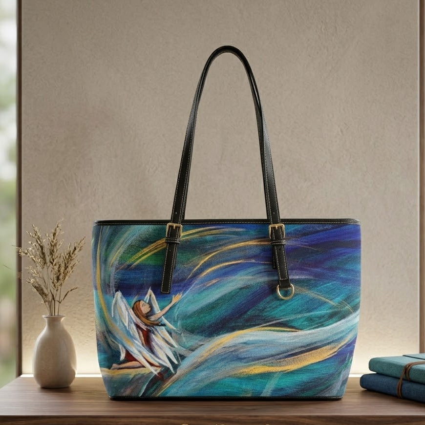 Winds of Change Collection: Vegan Leather Tote Bag